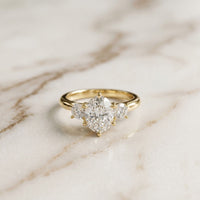 Oval Rosalyn Lab Grown Diamond Three Stone Ring 1.70CTW
