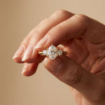 Oval Rosalyn Lab Grown Diamond Three Stone Ring 1.70CTW