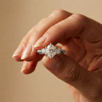 Oval Rosalyn Lab Grown Diamond Three Stone Ring 1.70CTW