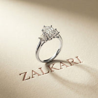 Oval Rosalyn Lab Grown Diamond Three Stone Ring 1.70CTW