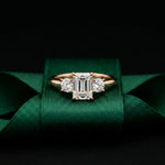 Radiant Cut Lab Grown Diamond Three Stone Ring 1.70CTW