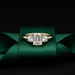 Radiant Cut Lab Grown Diamond Three Stone Ring 1.70CTW