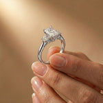 Radiant Cut Lab Grown Diamond Three Stone Ring 1.70CTW