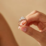 3.40CTW Princess Cut Asteria Lab Grown Diamond Three Stone Ring For Her