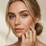 3.40CTW Princess Cut Asteria Lab Grown Diamond Three Stone Ring For Her