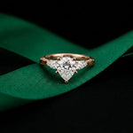 2.50CTW Marea Lab Grown Diamond Three Stone Ring For Her