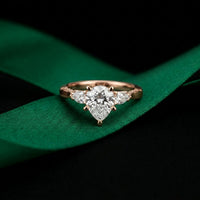 2.50CTW Marea Lab Grown Diamond Three Stone Ring For Her