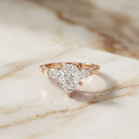 2.50CTW Marea Lab Grown Diamond Three Stone Ring For Her