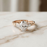 2.50CTW Oval Soleia Lab Grown Diamond Three Stone Ring For Her