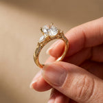 2.50CTW Oval Soleia Lab Grown Diamond Three Stone Ring For Her