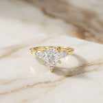 2.50CTW Marea Lab Grown Diamond Three Stone Ring For Her