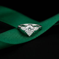 2.50CTW Marea Lab Grown Diamond Three Stone Ring For Her