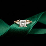2.50CTW Princess Sorella Lab Grown Diamond Three Stone Ring