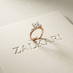 2.50CTW Princess Sorella Lab Grown Diamond Three Stone Ring