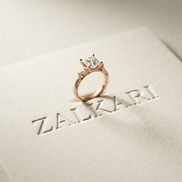 2.50CTW Princess Sorella Lab Grown Diamond Three Stone Ring