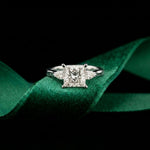 2.50CTW Princess Sorella Lab Grown Diamond Three Stone Ring