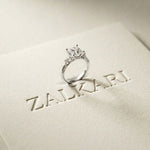 2.50CTW Princess Sorella Lab Grown Diamond Three Stone Ring