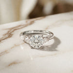 2.50CTW Round Aveline Lab Grown Diamond Three Stone Ring white