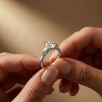 2.50CTW Round Aveline Lab Grown Diamond Three Stone Ring white