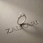 2.50CTW Round Aveline Lab Grown Diamond Three Stone Ring white