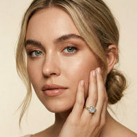 1.90CTW Cushion Solstice Lab Grown Diamond Three Stone Ring