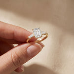 1.90CTW Suncrest Lab Grown Diamond Three Stone Ring For Her