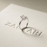 1.90CTW Suncrest Lab Grown Diamond Three Stone Ring For Her