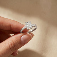 1.90CTW Suncrest Lab Grown Diamond Three Stone Ring For Her