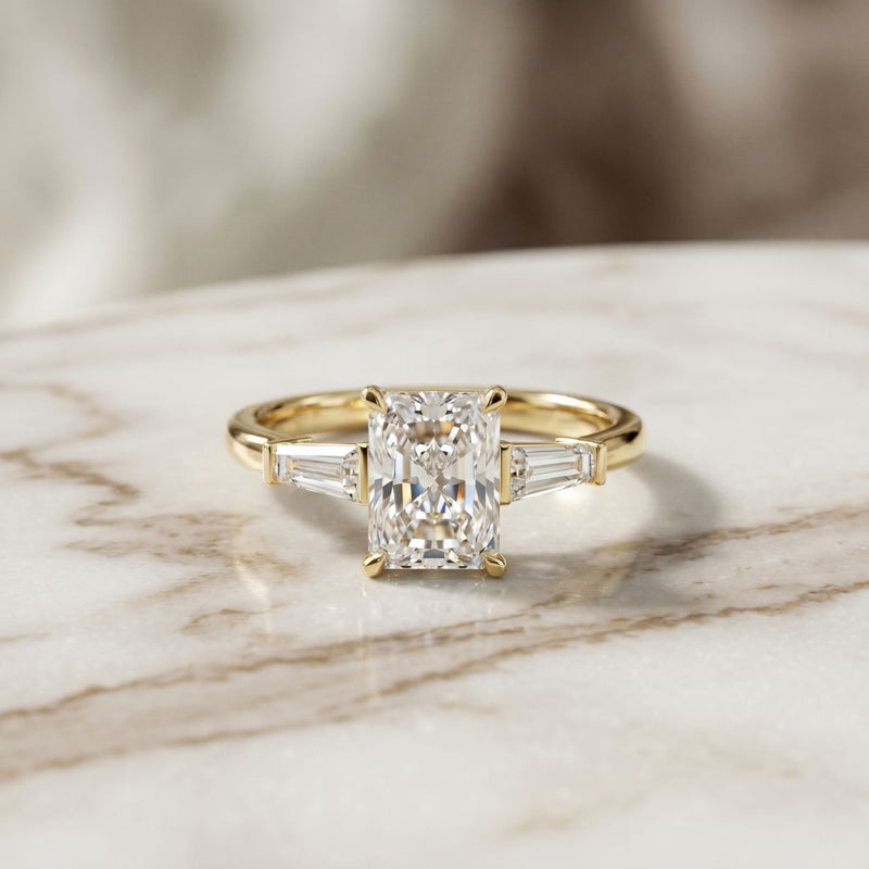 1.90CTW Sundrift Lab Grown Diamond Three Stone Ring For Her