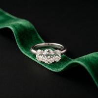 1.80CTW Oval Cut Three Stone Lab Grown Diamond Engagement Ring For Women White