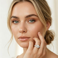 2.30CTW Round Cut Nature Inspired Lab Grown Diamond Engagement Ring For Women White