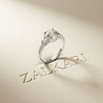 2.30CTW Round Cut Nature Inspired Lab Grown Diamond Engagement Ring For Women White