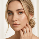 2.35CTW Pear Cut Floral Accent Lab Grown Diamond Engagement Ring For Women Gold