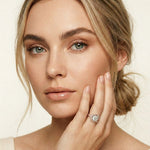 1.80CTW Round Cut Ornate Star Halo Lab Grown Diamond Engagement Ring For Women Rose Gold