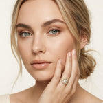 1.80CTW Round Cut Ornate Star Halo Lab Grown Diamond Engagement Ring For Women Gold