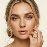 0.55CTW Round Cut Vintage Scroll Pavé Lab Grown Diamond Wedding Band For Women Rose Gold
