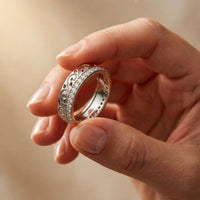 0.55CTW Round Cut Vintage Scroll Pavé Lab Grown Diamond Wedding Band For Women White