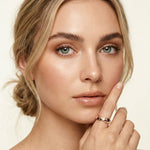 0.20CTW Round Cut Modern Link Lab Grown Diamond Wedding Band For Women Rose Gold