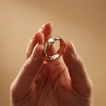 0.20CTW Round Cut Modern Link Lab Grown Diamond Wedding Band For Women Rose Gold