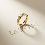 0.20CTW Round Cut Modern Link Lab Grown Diamond Wedding Band For Women Gold