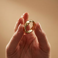 0.20CTW Round Cut Modern Link Lab Grown Diamond Wedding Band For Women Gold