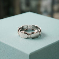 0.20CTW Round Cut Modern Link Lab Grown Diamond Wedding Band For Women White