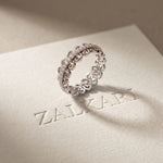 0.30CTW Round Cut Vintage Scrollwork Lab Grown Band For Women White