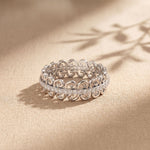 0.30CTW Round Cut Vintage Scrollwork Lab Grown Band For Women White