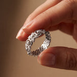 0.40CTW Round Cut Designer Lab Grown Diamond Band For Women White