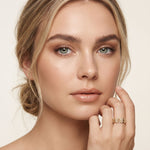 0.45CTW Round Cut Floral Openwork Lab Grown Band For Women Gold