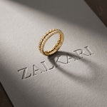 0.70CTW Round Cut Nature-Inspired Eternity Lab Grown Band For Women Gold