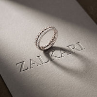 0.70CTW Round Cut Nature-Inspired Eternity Lab Grown Band For Women white