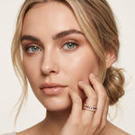 0.70CTW Round Cut Nature-Inspired Eternity Lab Grown Band For Women white