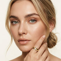 0.20CTW Round Cut Angular Motif Lab Grown Band For Women Gold